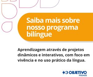 🌍✨ Dê ao seu filho a chance de crescer conectado ao mundo!No Colégio Objetivo Piedade, nosso pr
