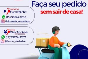 📲 Faça seu pedido sem sair de casa! 🚪💊Na Drogaria Piedade, você pode comprar tudo o que preci